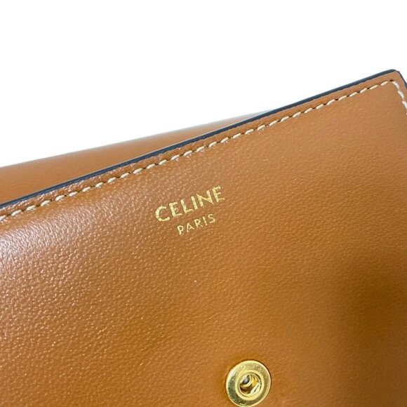 CELINE Small flap wallet Triomphe Tan (Brown) - 503-060425 - Picture 8 of 8